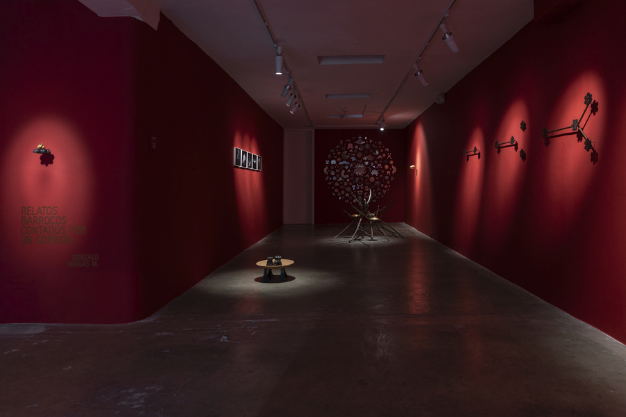 Relatos Barrocos contados por un Gorrión, de Gonzalo Vargas M. Foto: Juliana Avilés Endara, N24 Galería de Arte, Quito, 2025