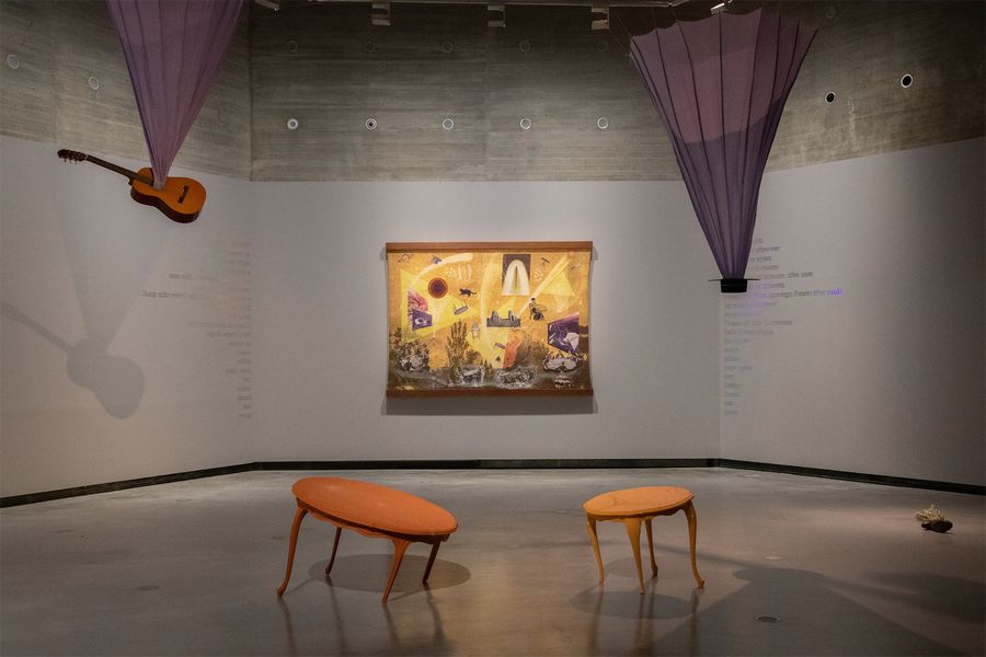 Las mesas danzantes, de Mercedes Azpilicueta Vista de la exposición en el Centro de Creación Contemporánea de Andalucía (C3A), Córdoba, España, 2024-2025. Foto cortesía del C3A