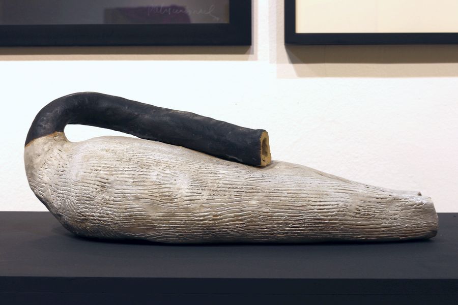 Patricia Israel, Lo sumergido, 2007. Escultura modelada en cerámica gres. Medidas variables. Foto cortesía de MAC U. Chile.
