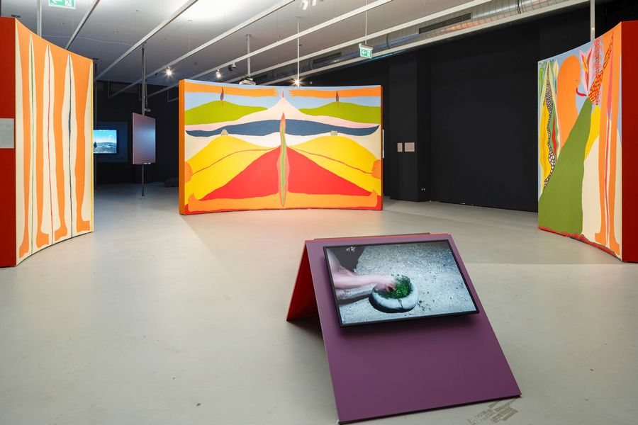 Installation view (Re)Born from Volcanos, ifa-Galerie Stuttgart, 2024 © ifa. Photo: Dominique Brewing
