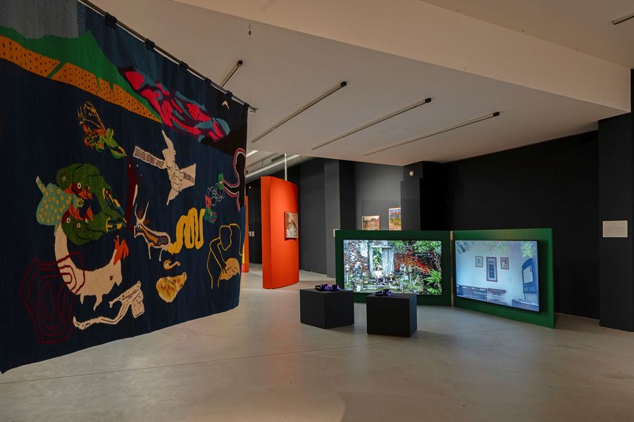 Installation view (Re)Born from Volcanos, ifa-Galerie Stuttgart, 2024 © ifa. Photo: Dominique Brewing