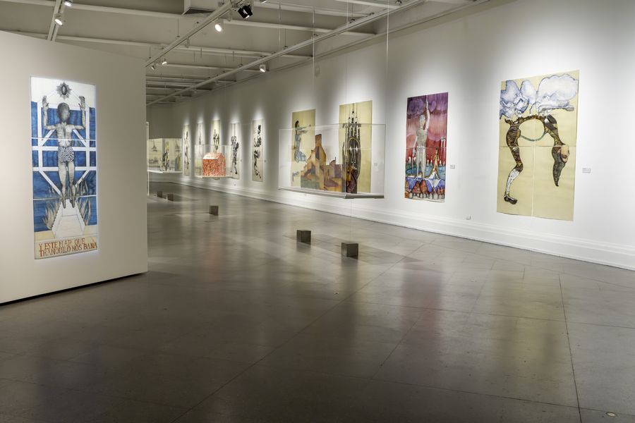 Sandra Vásquez de la Horra, Los Volcanes Despiertos, Museo Nacional de Bellas Artes (MNBA), Santiago, 2024-2025. Cortesía: MNBA