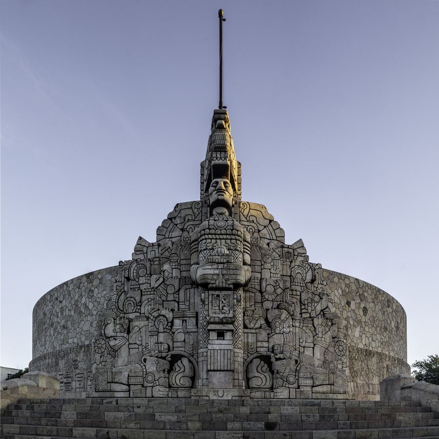 José Manuel Ballester, Monumento a la Patria 1, Mérida, México (1945-1956), 2024. Impresión sobre papel VK. Impresión Giclée, Coto 310 gr., 50 x 50 cm, 1/1 PA. Cortesía del artista