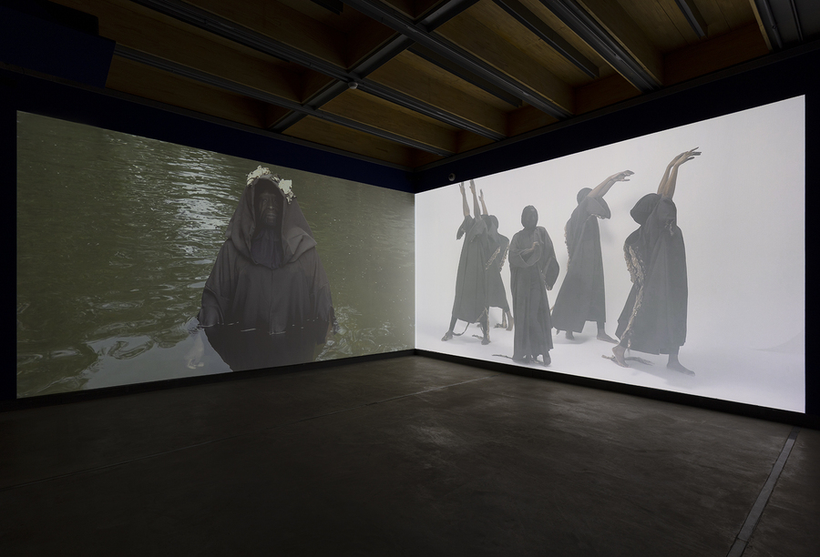 Astrid González, Drexciya (2023). Exposición Érase una vez: Visiones del cielo y de la tierra, Pina Contemporânea São Paulo, 2024-2025. Foto: Isabella Matheus