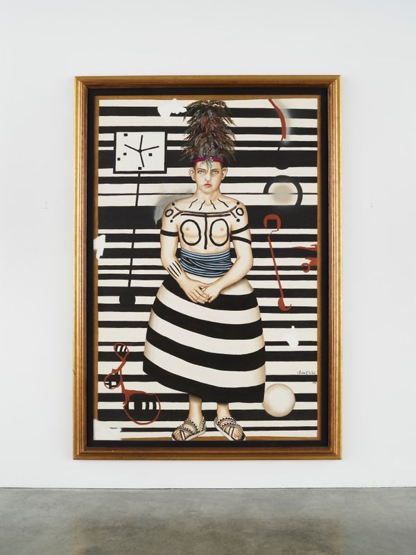 Julio Galán, Los siete climas, 1991. Óleo sobre tela, 149,9 x 229,9 cm. Cortesía: Luhring Agustine Chelsea