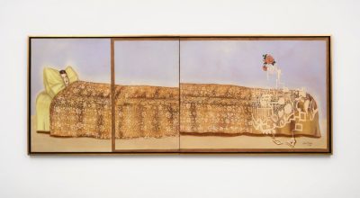Julio Galán, Roma, 1990. Óleo sobre tela, 160 x 419 cm. Cortesía: kurimanzutto Nueva York