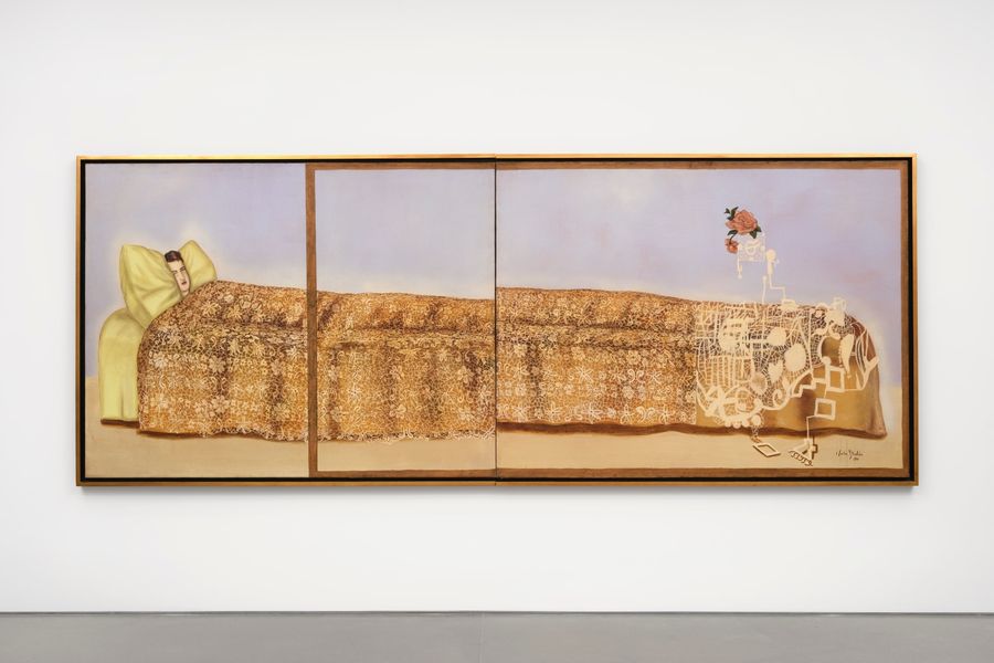Julio Galán, Roma, 1990. Óleo sobre tela, 160 x 419 cm. Cortesía: kurimanzutto Nueva York