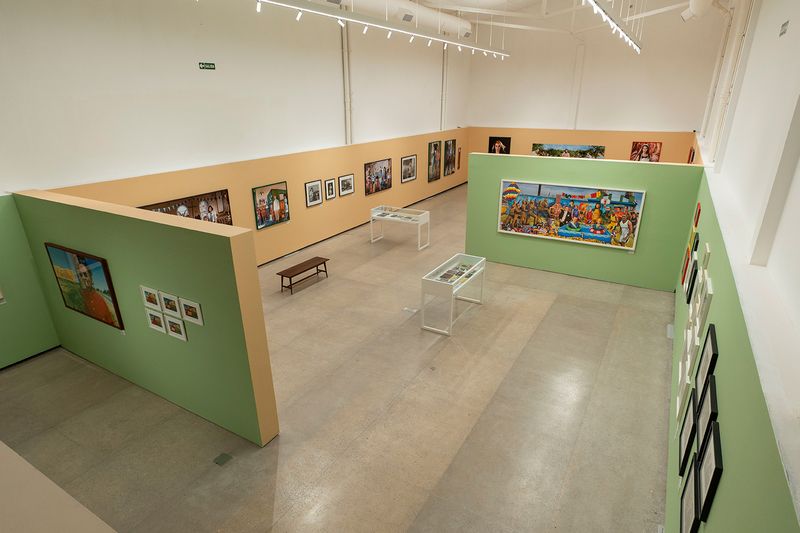 Vista de la exposición Marcos López (1975-2025) en Fundación Lariviére, Buenos Aires, 2026. Cortesía de Fundación Lariviére